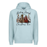 Blue Mist rocking around the christmas tree Premium Hoodie - CowGirlArtShop