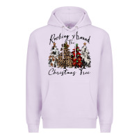 Lilac rocking around the christmas tree Premium Hoodie - CowGirlArtShop