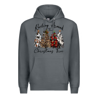 Rock rocking around the christmas tree Premium Hoodie - CowGirlArtShop
