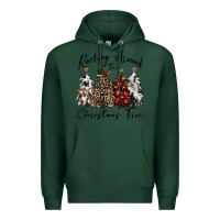 Sports Green rocking around the christmas tree Premium Hoodie - CowGirlArtShop