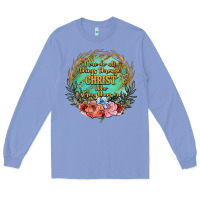 Colony Blue i can do all things through christ who strenghtens me Long Sleeve Tee - JahusDesignShop