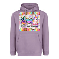 Lavender peace loeve unicorns Heavyweight Hoodie - CowGirlArtShop