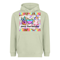 Matcha peace loeve unicorns Heavyweight Hoodie - CowGirlArtShop