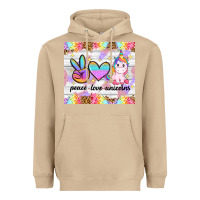 Mushroom peace loeve unicorns Heavyweight Hoodie - CowGirlArtShop