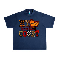 Navy my heart is on that court basketball red and black Urban Heavy Tee - NancyCooperArtShop