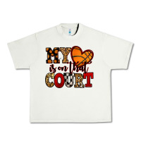 Pistachio my heart is on that court basketball red and black Urban Heavy Tee - NancyCooperArtShop