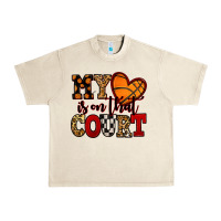 Sandshell my heart is on that court basketball red and black Urban Heavy Tee - NancyCooperArtShop