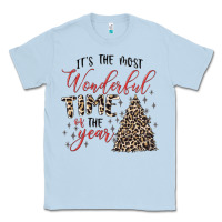 Dusty Blue it's the most wonderful time of the year Classic Tee - MaliasSmallBusiness