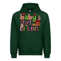 Forest Green baby's first christmas Urban Hoodie - FaDigitalArtStudio