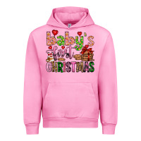 Fuchsia Pink baby's first christmas Urban Hoodie - FaDigitalArtStudio