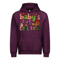 Mauve Wine baby's first christmas Urban Hoodie - FaDigitalArtStudio
