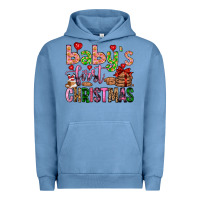 Pigment Pebble Blue baby's first christmas Urban Hoodie - FaDigitalArtStudio