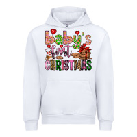 White baby's first christmas Urban Hoodie - FaDigitalArtStudio
