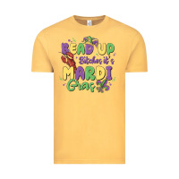 Vintage Mustard bead up bitches it's mardi gras Vintage Tee - MaliasSmallBusiness