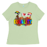 Matcha equality pride flags Ladies Tee - AdoDesignShop