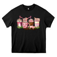 Black pig coffee cups Heavy Core Tee - AdoDesignShop