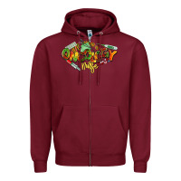 Burgundy oncology nurse juneteenth Zipper Hoodie - NancyCooperArtShop