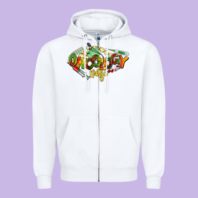 Oncology Nurse Juneteenth Zipper Hoodie Designed By Nancycooperartshop