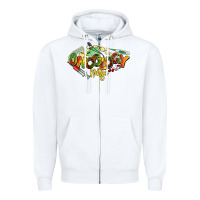 White oncology nurse juneteenth Zipper Hoodie - NancyCooperArtShop