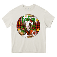 Cream Christmas feeling jolly cow ornament Heavy Core Tee - Artiststas