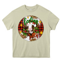Mossy Christmas feeling jolly cow ornament Heavy Core Tee - Artiststas