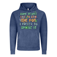 Vintage Denim some people like to stir the pot i prefer to smoke Vintage Hoodie - MaliasSmallBusiness