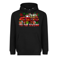 Black tis the season christmas truck Heavyweight Hoodie - CowGirlArtShop