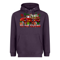 Plum tis the season christmas truck Heavyweight Hoodie - CowGirlArtShop