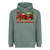 Sage tis the season christmas truck Heavyweight Hoodie - CowGirlArtShop