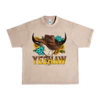 French Oak yeehaw bull skull Urban Heavy Tee - NancyCooperArtShop