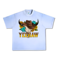 Grape Ice yeehaw bull skull Urban Heavy Tee - NancyCooperArtShop