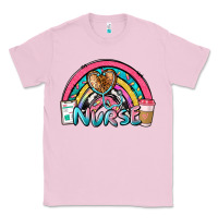 Bubblegum Pink nurse rainbow Classic Tee - NancyCooperArtShop