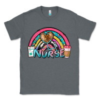 Charcoal Heather nurse rainbow Classic Tee - NancyCooperArtShop