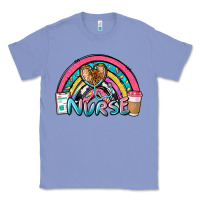 Colony Blue nurse rainbow Classic Tee - NancyCooperArtShop