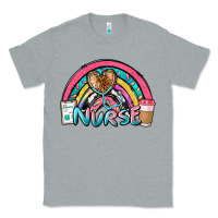Heather Grey nurse rainbow Classic Tee - NancyCooperArtShop