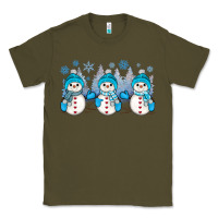 Army Green snowman winter Classic Tee - JahusDesignShop
