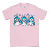 Bubblegum Pink snowman winter Classic Tee - JahusDesignShop