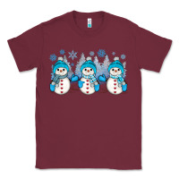 Burgundy snowman winter Classic Tee - JahusDesignShop