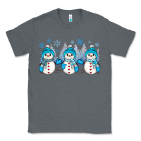 Charcoal Heather snowman winter Classic Tee - JahusDesignShop