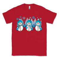 Red snowman winter Classic Tee - JahusDesignShop