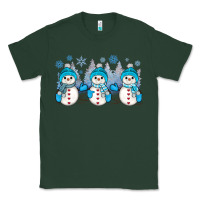 Sports Green snowman winter Classic Tee - JahusDesignShop
