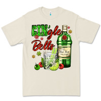 Bone gin`gle bells with bottle and cocktail Premium Tee - AdoDesignShop