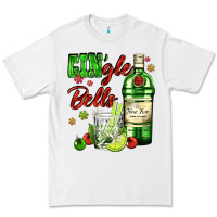 White gin`gle bells with bottle and cocktail Premium Tee - AdoDesignShop