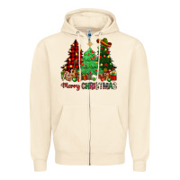 Sandshell merry christmas trees Zipper Hoodie - NancyCooperArtShop