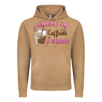 Vintage Camel running on caffeine & chaos Vintage Hoodie - MaliasSmallBusiness