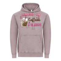 Vintage Zinc running on caffeine & chaos Vintage Hoodie - MaliasSmallBusiness