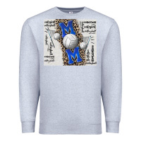 Heather Grey volleyball mom blue mother's day Premium Sweatshirt - CowGirlArtShop