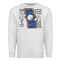 Volleyball Mom Blue Mother's Day Premium Sweatshirt | Teevron