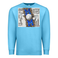 Ocean Blue volleyball mom blue mother's day Premium Sweatshirt - CowGirlArtShop