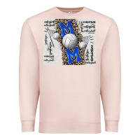 Pale Pink volleyball mom blue mother's day Premium Sweatshirt - CowGirlArtShop